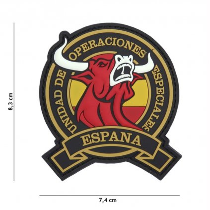 Nášivka na suchý zip Espana (plast 3D) - red (101 INC)