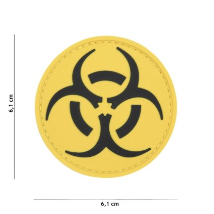 Nášivka na suchý zip Resident Evil (plast 3D) - yellow/black (101 INC)