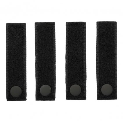 Molle straps 10cm long (set of 4) (black) - 101 INC