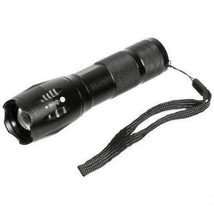 Svítilna LED Deluxa Military Torch (400-800 Lumens)- MFH