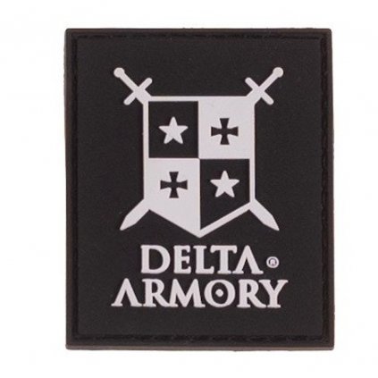 Nášivka Delta Armory (plast 3D) (černá) - Delta Armory