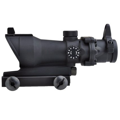 aim o illuminated rifle scope zoom 4x lens 32mm black ao5318 b (1)
