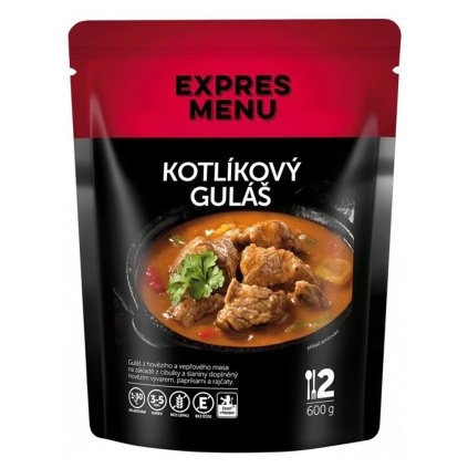 Kotlíkový guláš (2 porce 600g) - Expres menu
