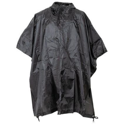 Poncho US, rip stop, black