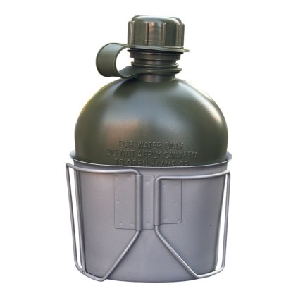 Military field bottle, 1l canteen with drinking spout - original AČR