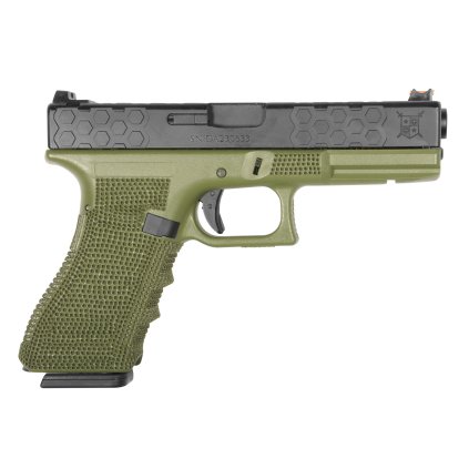 Delta Armory, Airsoft pistol P03 GBB, all metal, Green Gas