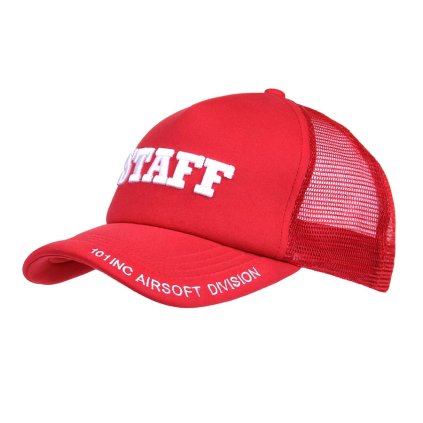 Fostex Baseball Cap Mesh Staff, Red