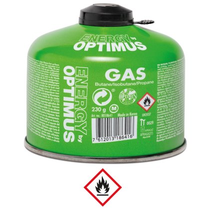 MFH Optimus plynová kartuše butane/isobutane/propane 230g