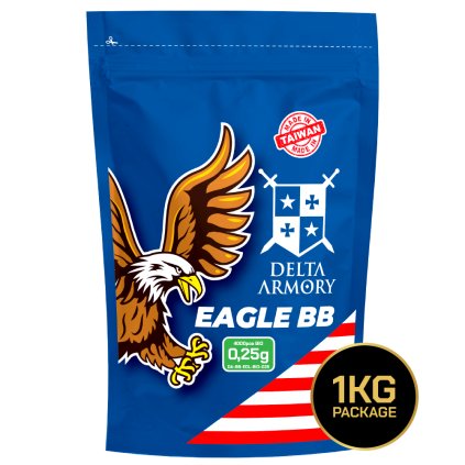 Airsoft kuličky BB BIO Delta Armory EAGLE 0,25g 4000ks Bílá