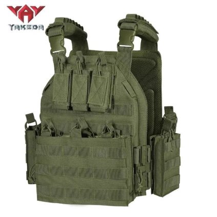 Taktická vesta nosič plátů YAKEDA VT-8301 oliva