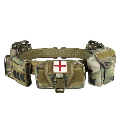 Tactical Belt with Pouches Yakeda YKD-2012 Multicam