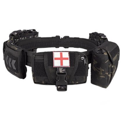 Tactical Belt with Pouches Yakeda YKD-2012 Black Multicam