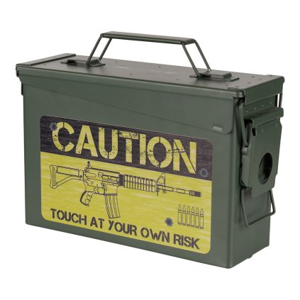 Ammo Box 30 mm - Caution Risk - Fosco Industries