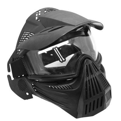 Celoobličejová maska Guardian v.2 s brýlemi Guerilla Tactical Černá