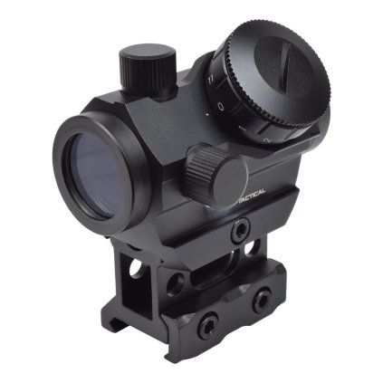 js tactical red dot sight with 1 riser black js m1k