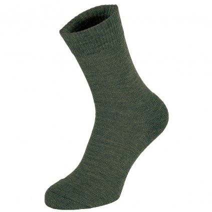 Ponožky MERINO (oliva) - velikost 45-47
