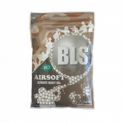 Airsoft kuličky BB BLS BIO Precision 0.40g/1000 (bílé)