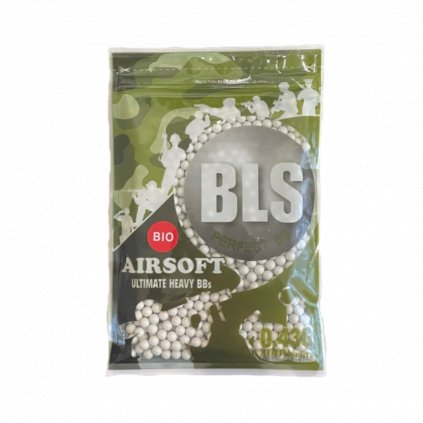 Airsoft kuličky BB BLS BIO Precision 0.43g/1000 (bílé)
