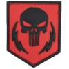 Punisher thunder strokes Velcro patch (3D plastic) - red (101 INC)