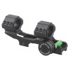 Montážní kroužky spojené 30/25mm s vodováhou (libertou), měřením náměru a horní RIS - Vector Optics