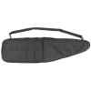 Rifle transport case with back straps - black