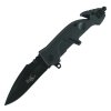 Jack knife, big, steel with tape cutter: 24 cm, blade: 10 cm