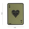 Ace Of Hearts Velcro Patch (3D plastic) - olive (101 INC)