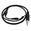 Y-shaped cable adapter for connecting the microphone and EARMOR M31 headphones - EARMOR