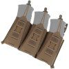 Front panel for 3 magazines for use on tactical vests and plate carriers, Coyote Brown