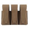 Front panel for 3 magazines for use on tactical vests and plate carriers, Coyote Brown