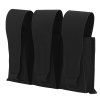 Front panel for 3 magazines for use on tactical vests and plate carriers, Black