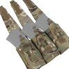 Front panel for  3 magazines  for use on tactical vests and plate carriers, Multicamo