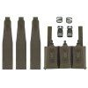 Front panel for 3 magazines for use on tactical vests and plate carriers, Ranger Green