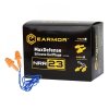 MaxDefense Silicone EarPlugs with cord (M04) - EARMOR