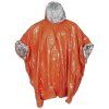 Emergency poncho with a single-sided aluminum coating  MFH - Orange