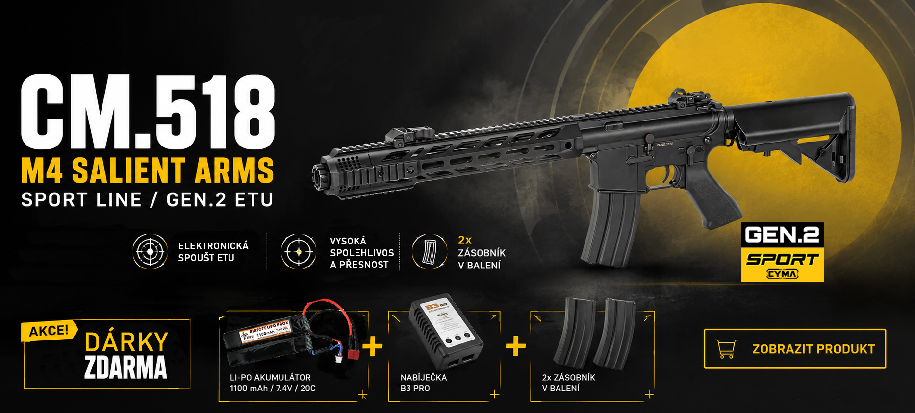 CM.518 M4 SALIENT ARMS gen-2  sport line dárky zdarma