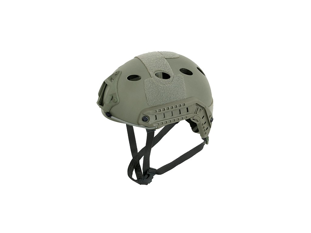 Airsoft helma FAST PJ rychlo reg. od EMERSONGEAR - Olive. S bočními lištami. Na AirsoftMorava.