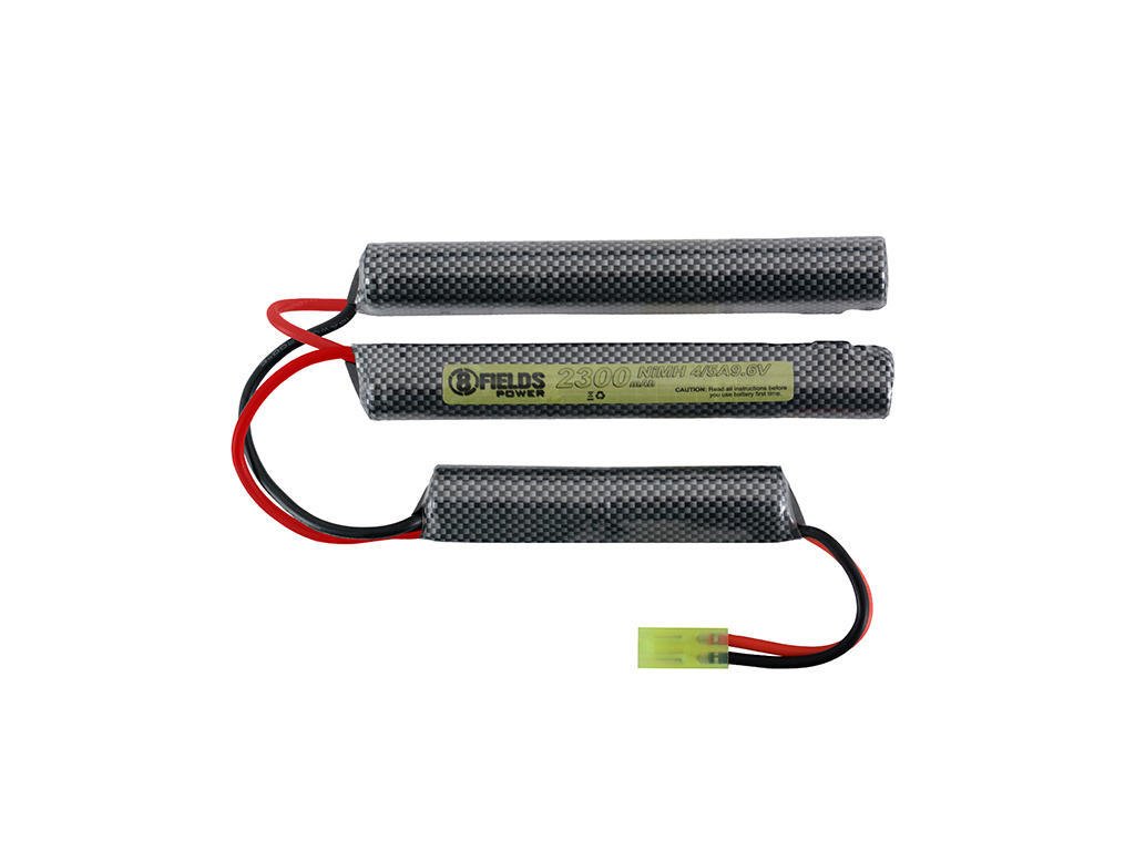 Airsoft NiMH akumulátor 8FIELDS 2300mAh 9,6V, typ mini SF2, Tamiya konektor. Na AirsoftMorava.