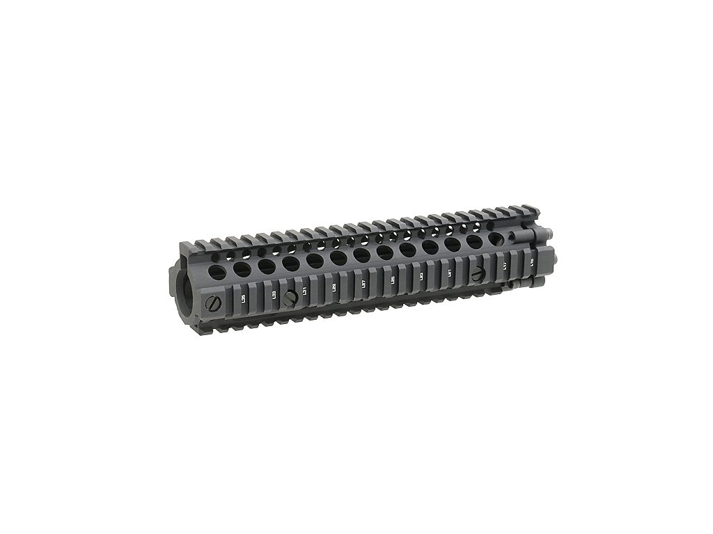 Airsoft 9" RIS lišta typ MK18 pro zbraně série M od Big Dragon. Hliníková, délka 244 mm. Na AirsoftMorava.