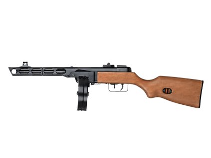 Airsoft samopal AEG PPSh-41 Špagin od S&T (EBB, imitace dřeva, ocelové díly). Airsoft zbraně online na AirsoftMorava.