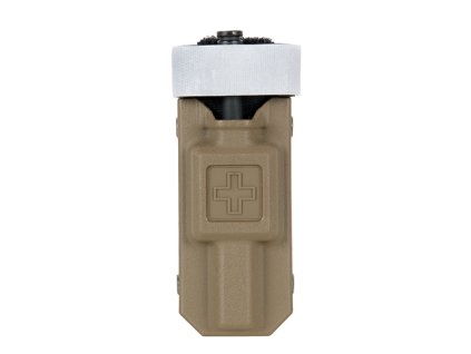 Airsoftová taktická sumka se škrtidlem pro MOLLE od Big Dragon - Coyote. Polymerová. Na AirsoftMorava.