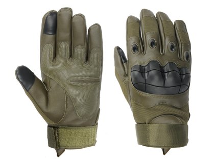 Airsoftové taktické rukavice s ochranou kloubů od 8FIELDS - OLIVE, velikost XL. Prodyšné. Na AirsoftMorava.