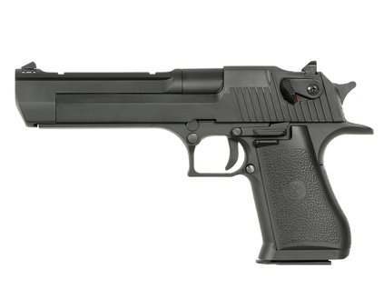 Airsoft pistole 779S Desert Eagle GBB Double Bell, polymerové tělo, Blow-Back. Na AirsoftMorava.