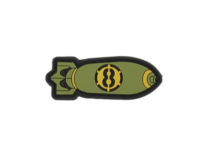 Airsoft nášivka na suchý zip 8FIELDS BOMB od 8FIELDS. PVC, rozměr 65x24 mm. Na AirsoftMorava.