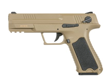 Airsoft pistole CM.127S Phantom AEP CYMA, BLUE Ed. Tan, Mikro Mosfet, Li-PO. Na AirsoftMorava.