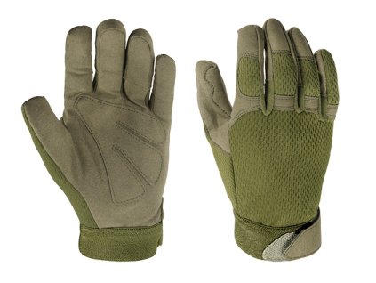 Airsoft taktické rukavice od 8FIELDS - OLIVE, velikost L. S prodyšnou síťovinou. Na AirsoftMorava.