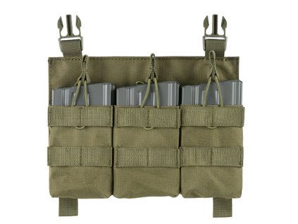 Airsoftový přední panel na zásobníky SR25/AR-10 od 8FIELDS - Olive. Na tři zásobníky. Na AirsoftMorava.