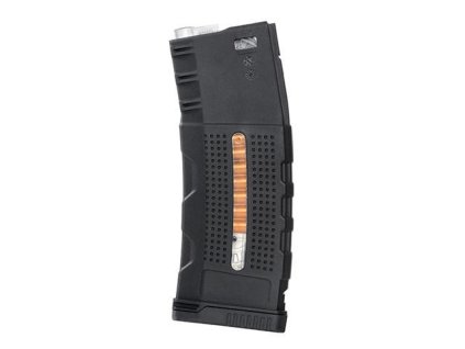 Tlačný zásobník BattleAxe pro M4, černý, Mid-Cap, 150BB, polymer/guma. Na AirsoftMorava.