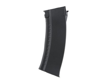 Airsoft polymerový tlačný zásobník Mid-Cap 150 BB pro AK74 od BattleAxe - černý. Na AirsoftMorava.