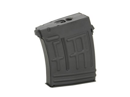 Airsoftový kovový tlačný zásobník Mid-Cap 100BB pro AEG SVD a SVU od CYMA. Na AirsoftMorava.